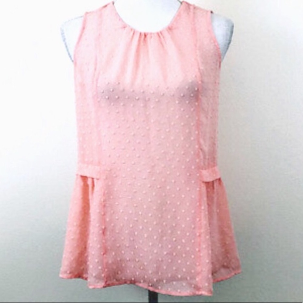 J. CREW embroidered sleeveless blouse